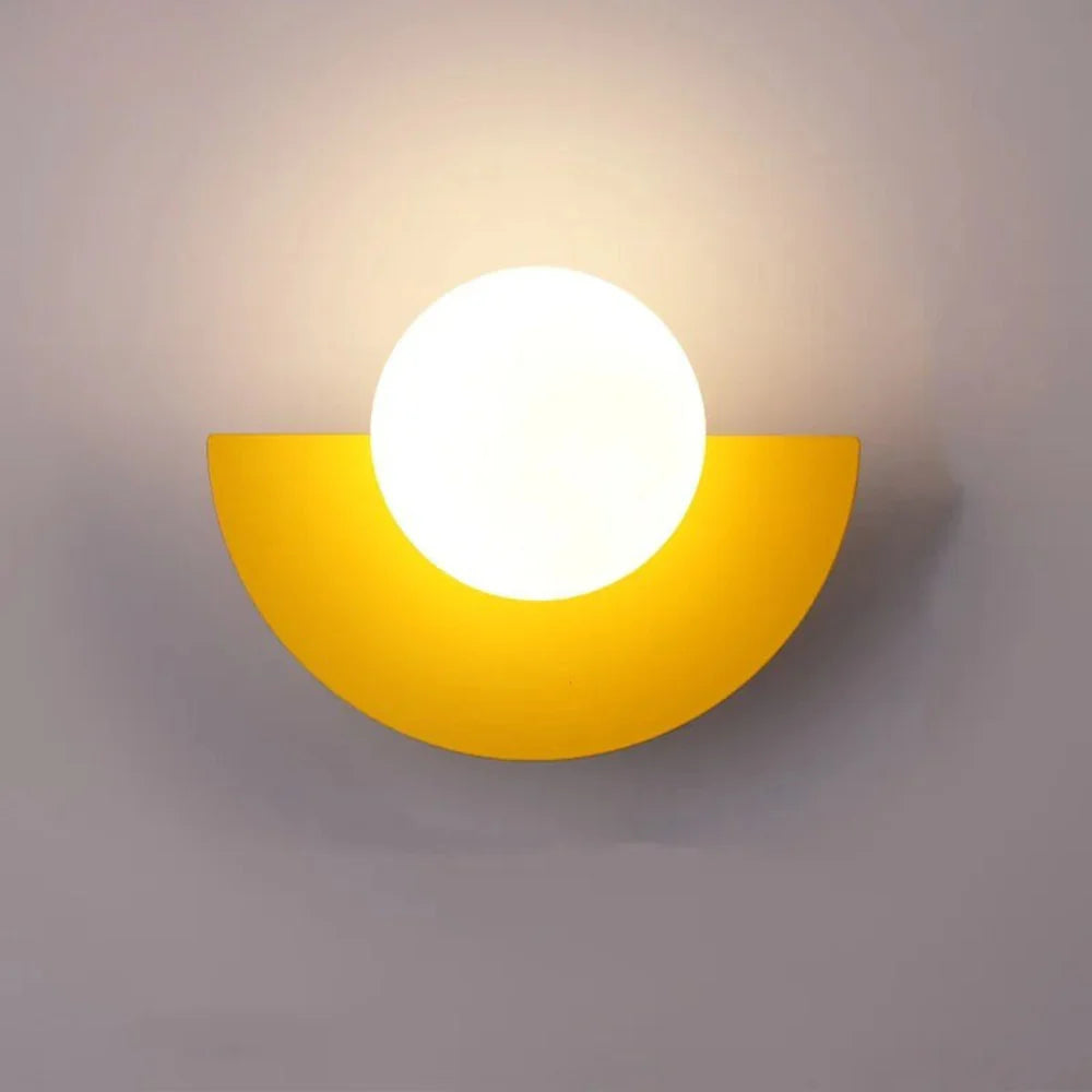 Nordic Semicircle Wall Lamp – Modern Minimalist Wall Light