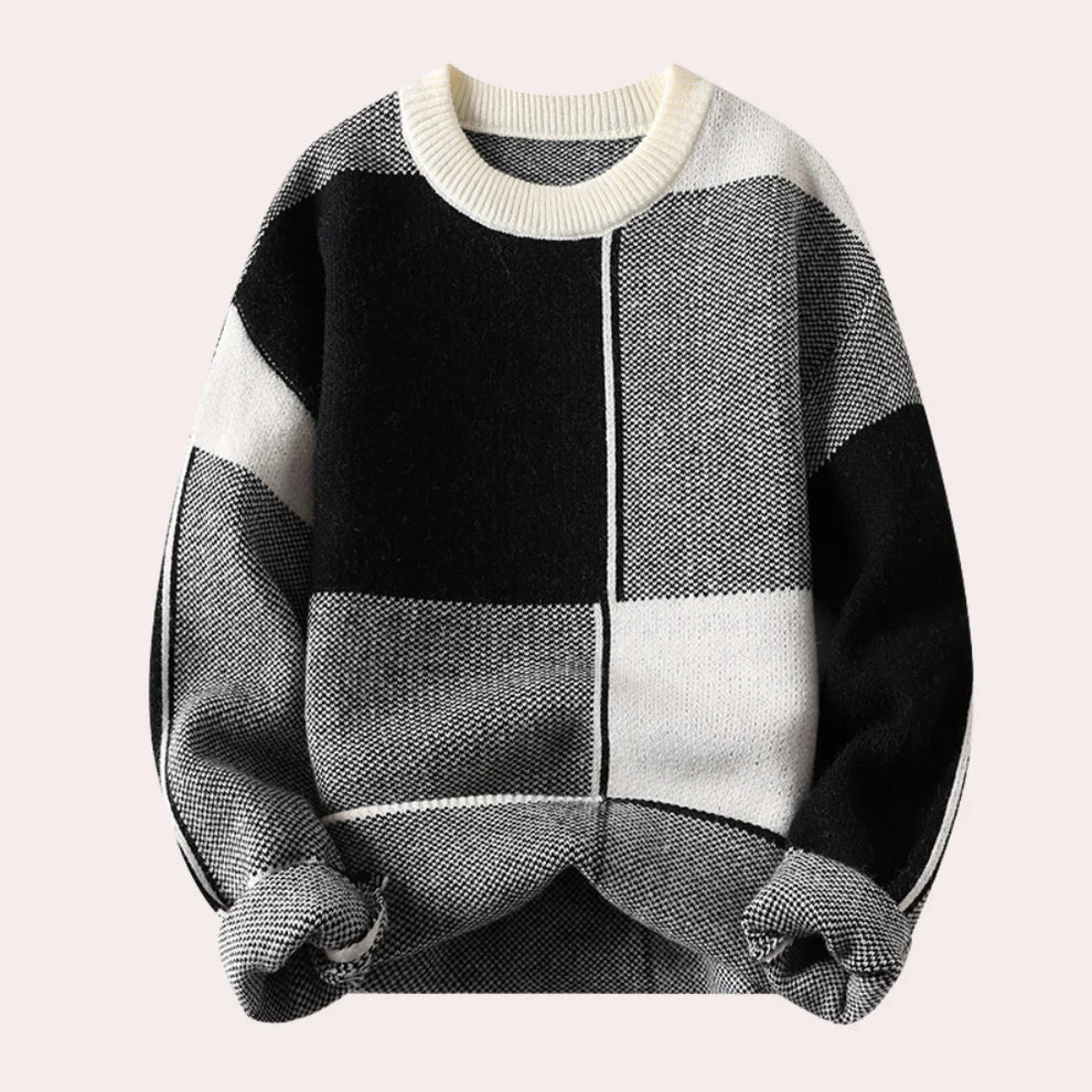 Men's Chunky Knit Jumper - Streetwear Style