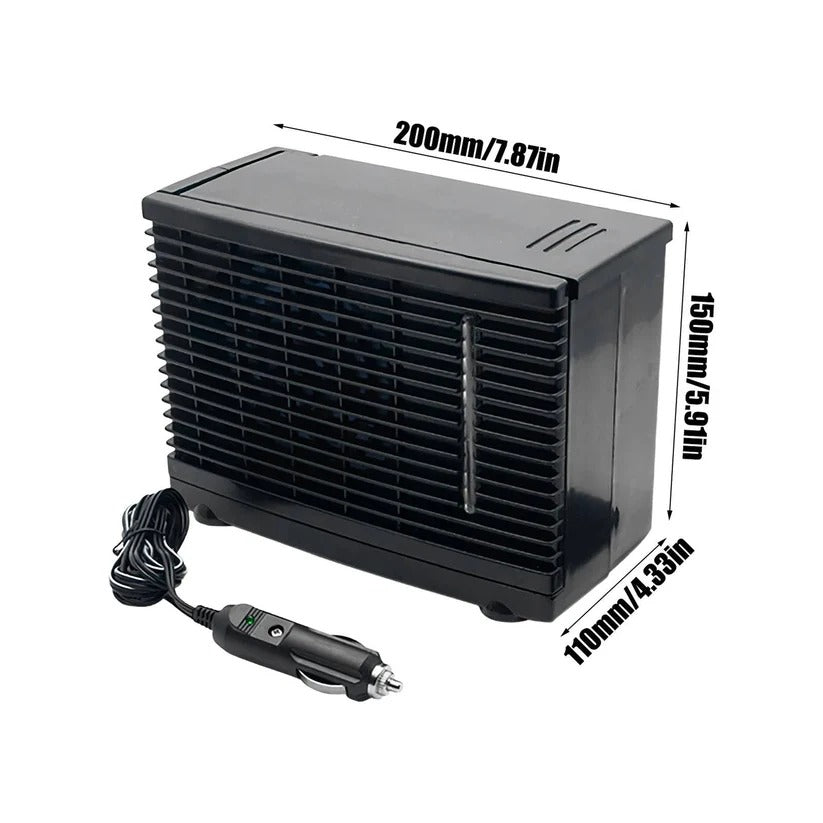 12V Car Air Cooler Portable With Cold Water Tank, Quiet Low-Power Operation