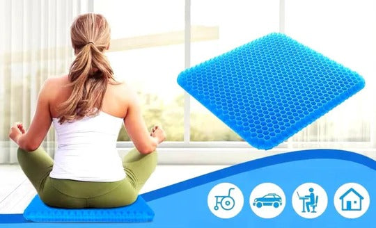 Gel Seat Cushion For Pressure Relief, Tailbone And Lower Back Support