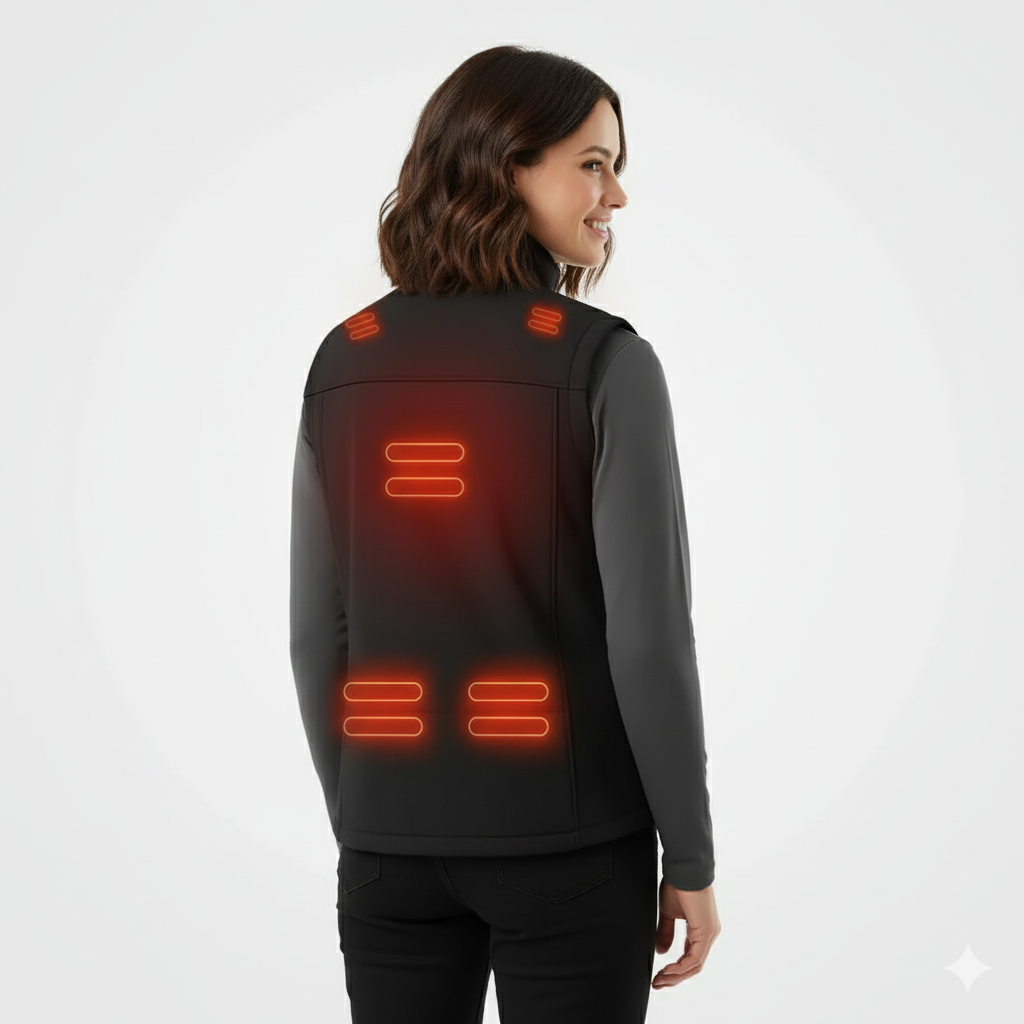 Women's Sleeveless Heated Vest - USB Rechargeable