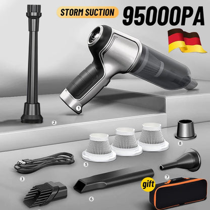 Cordless Car Vacuum Cleaner With Ultra-High Suction And Long Battery Life
