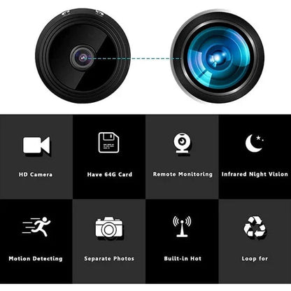 Wireless Magnetic Mini Camera With Audio And Live Video Feed