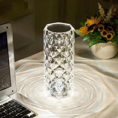 Sparkling Crystal Touch Rechargeable LED Table Lamp
