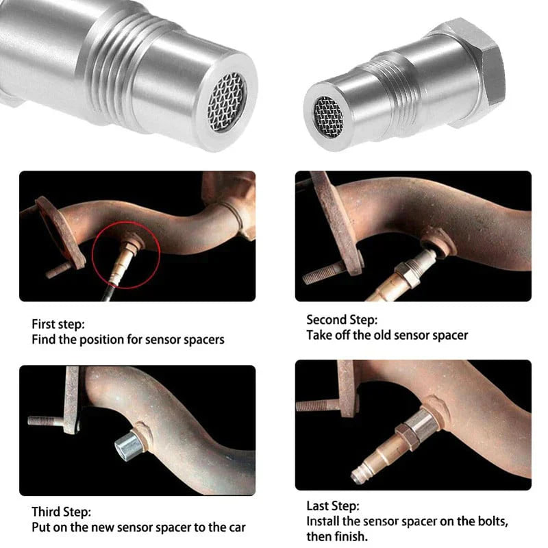 Oxygen Sensor Adapter M18x1.5 Check Engine Light Eliminator