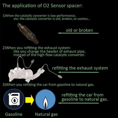 Oxygen Sensor Adapter M18x1.5 Check Engine Light Eliminator