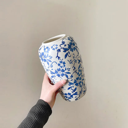 Flower Ceramic Vase – Porcelain Floral Vase for Table & Floor Décor