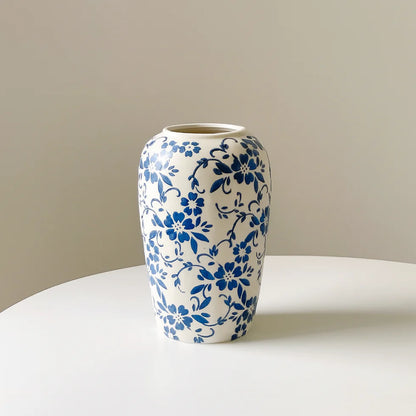 Flower Ceramic Vase – Porcelain Floral Vase for Table & Floor Décor