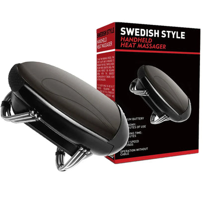 Cordless Handheld Vibration Massager Barbershop USB Charging Heat Body Neck Back Head/Face