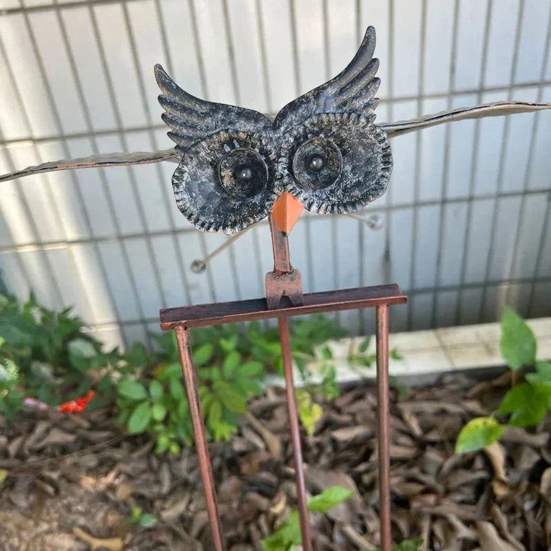 Bird Patio Decoration Garden Art Outdoor Metal Hanging Sculpture For Yard Porch