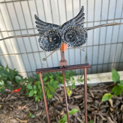 Bird Patio Decoration Garden Art Outdoor Metal Hanging Sculpture For Yard Porch