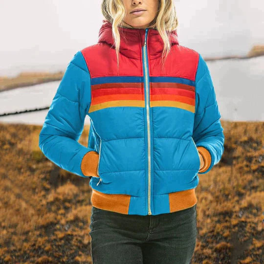 Women's Waterproof Winter Hooded Puffer Jacket