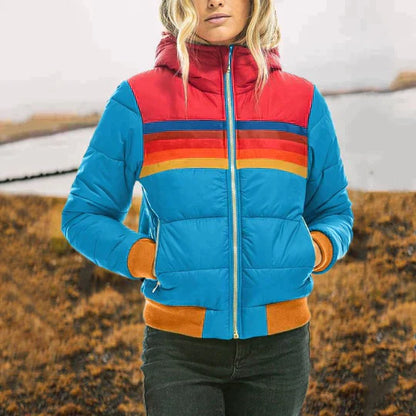 Women's Waterproof Winter Hooded Puffer Jacket