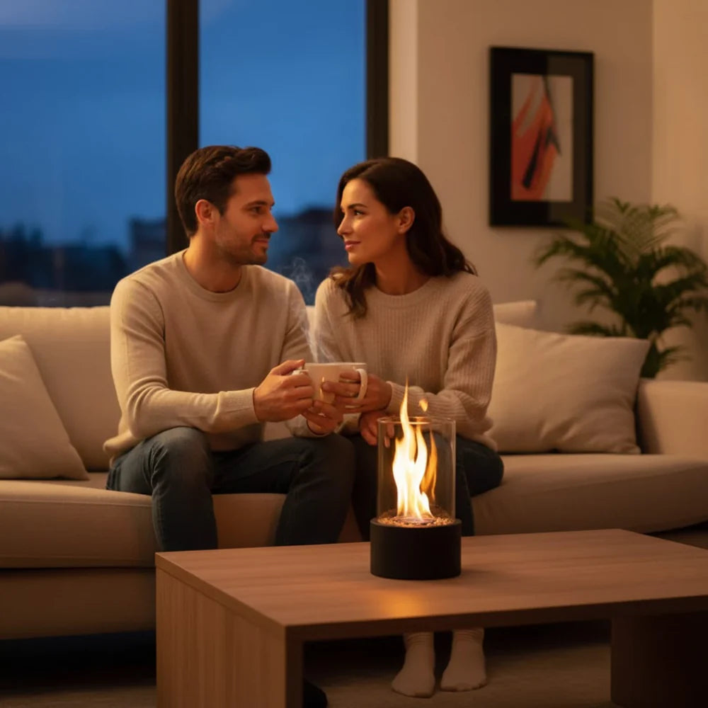Bioethanol Table Fireplace I Smoke-Free Flame & Modern Design