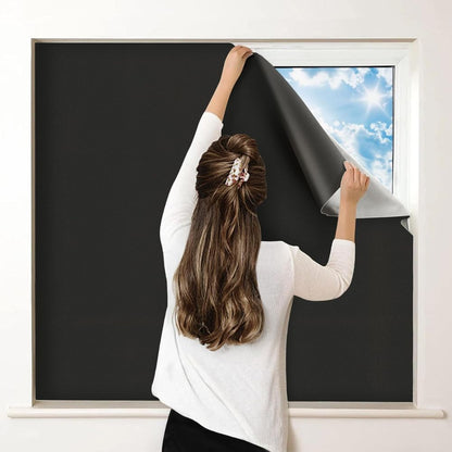 Blackout Window Shade Self Adhesive Sun Blocking Privacy Cover