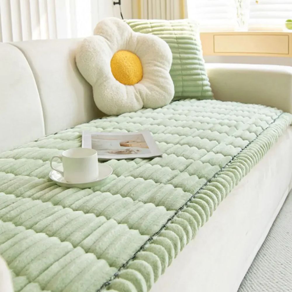 Sofa Slipcover Ultra Plush Bedding Style Couch Protector Stretch Cover