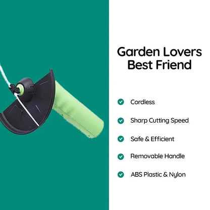 Cordless Mini Weed Trimmer Battery Powered Lightweight Rechargeable For Garden