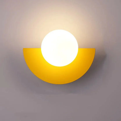 Nordic Semicircle Wall Lamp – Modern Minimalist Wall Light