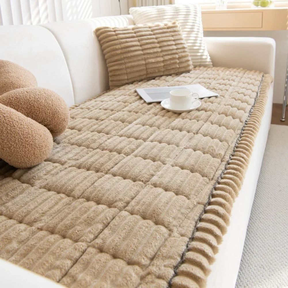 Sofa Slipcover Ultra Plush Bedding Style Couch Protector Stretch Cover