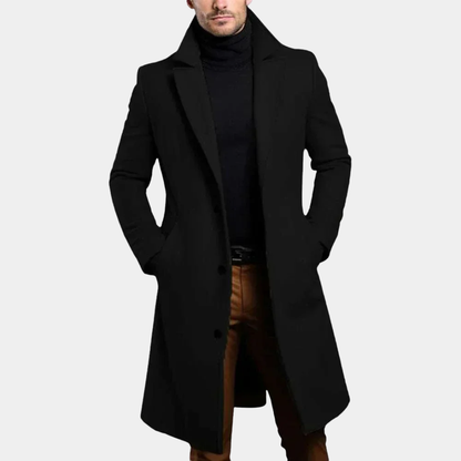 Manteau Long Noir Homme - Style Business