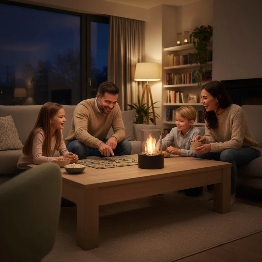 Bioethanol Table Fireplace I Smoke-Free Flame & Modern Design