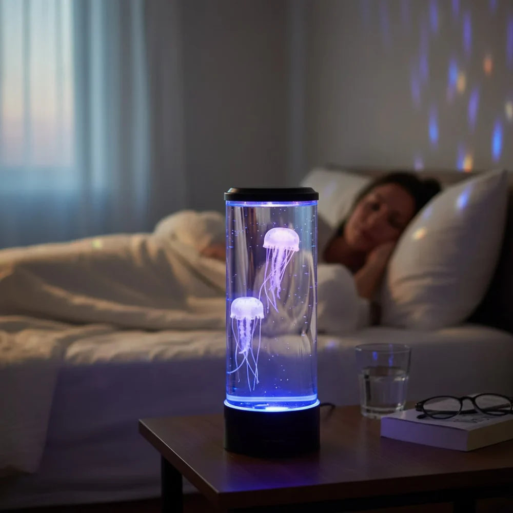 LED Jellyfish Lamp – Calming Design & Stress Relief Lighting