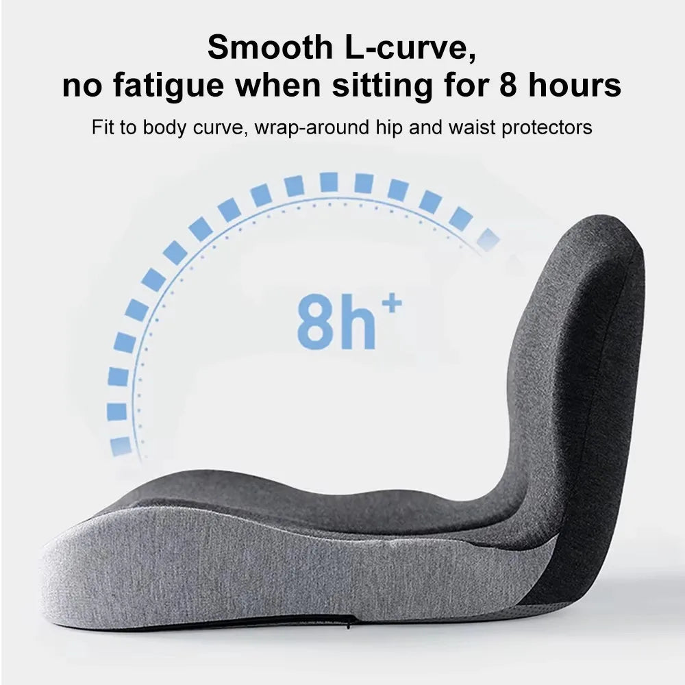 Lumbar Support Pillow Memory Foam Seat Cushion For Office Chair And Car