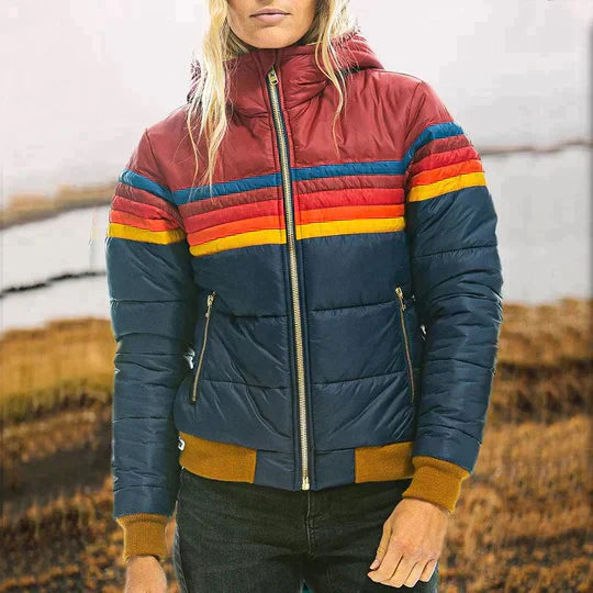 Women's Waterproof Winter Hooded Puffer Jacket