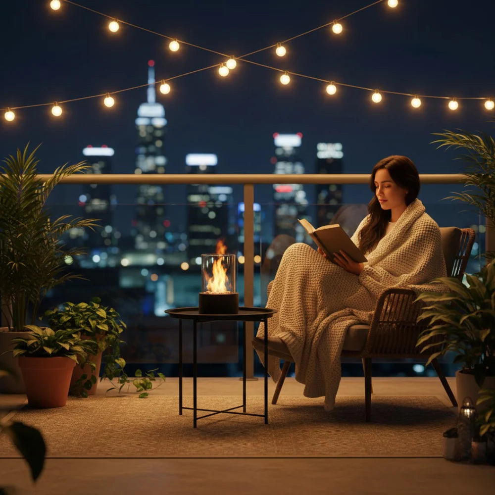 Bioethanol Table Fireplace I Smoke-Free Flame & Modern Design