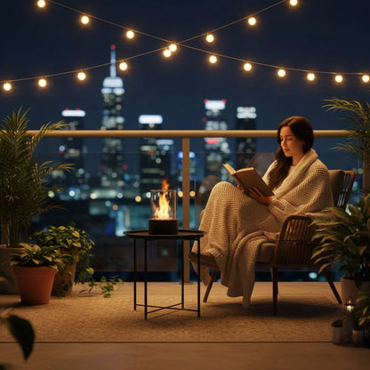 Bioethanol Table Fireplace I Smoke-Free Flame & Modern Design