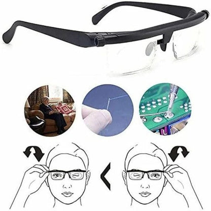 Adjustable Focus Glasses For Near And Far Sight With Tunable Lenses