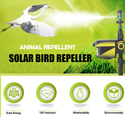 Motion Activated Sprinkler Solar Powered Deer Repellent Keeps Deer Away