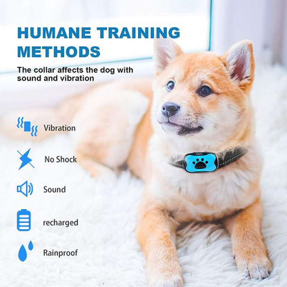 Anti-Bark Collar – Painless Training with Vibration & Ultrasound