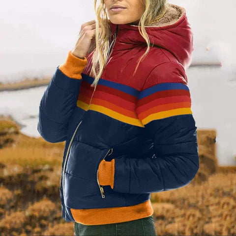 Women's Waterproof Winter Hooded Puffer Jacket