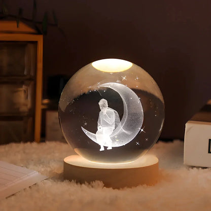 Luminous 3D Crystal Ball Night Light