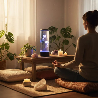 LED Jellyfish Lamp – Calming Design & Stress Relief Lighting