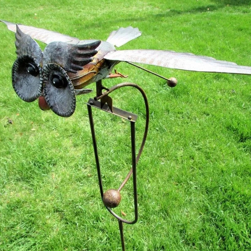 Bird Patio Decoration Garden Art Outdoor Metal Hanging Sculpture For Yard Porch