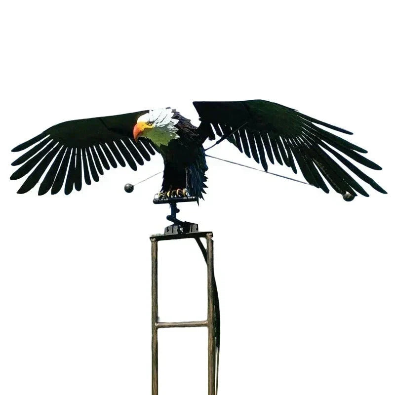 Bird Patio Decoration Garden Art Outdoor Metal Hanging Sculpture For Yard Porch