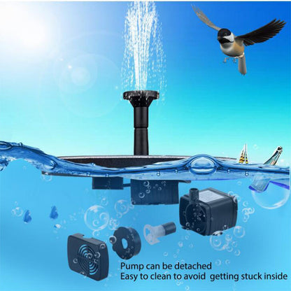 Solar Fountain Pump For Pond Bird Bath Pool Floating Water Decor