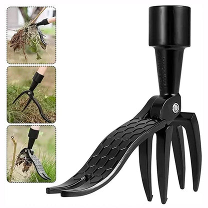 Weed Puller With Stainless Steel Adjustable Long Detachable Handle