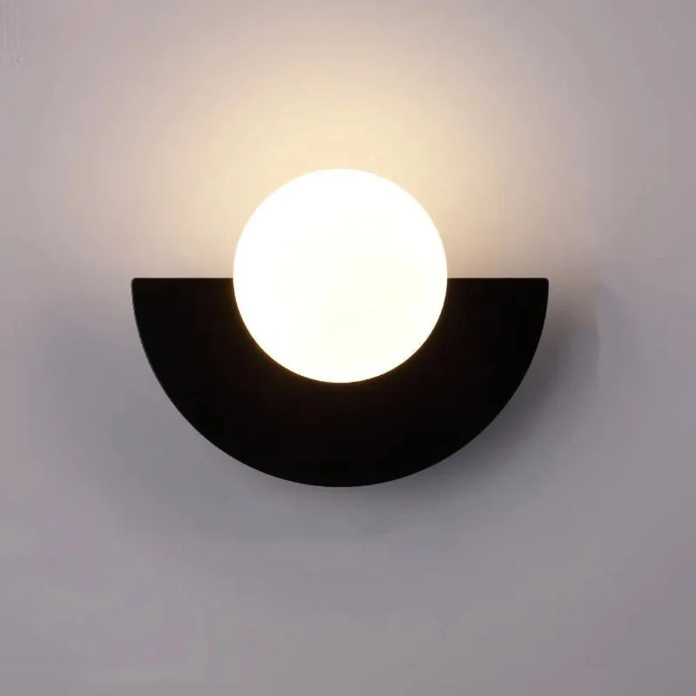 Nordic Semicircle Wall Lamp – Modern Minimalist Wall Light
