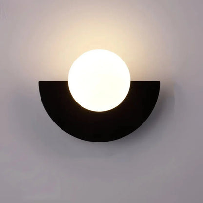 Nordic Semicircle Wall Lamp – Modern Minimalist Wall Light