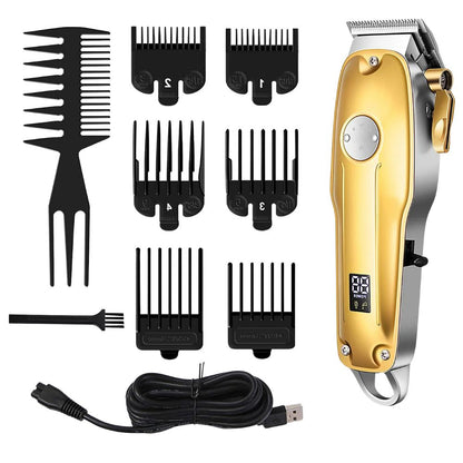Hair Clippers For Men Cordless Gold Set With Accessories