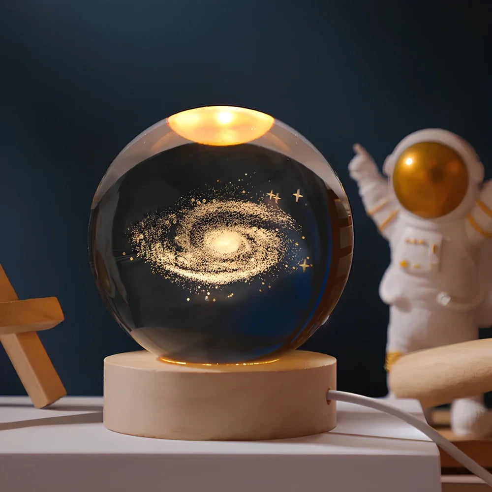 Luminous 3D Crystal Ball Night Light