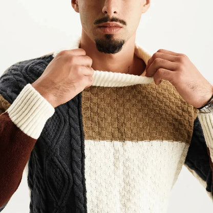 Men's Winter High Neck Jumper
