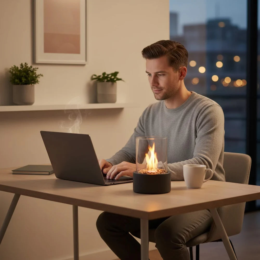 Bioethanol Table Fireplace I Smoke-Free Flame & Modern Design