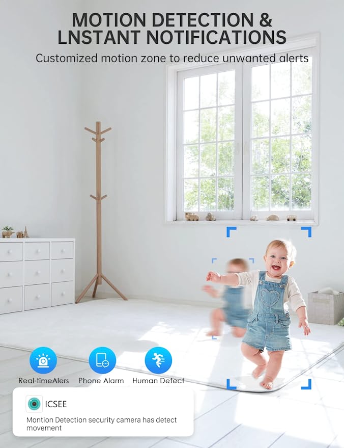 Light Bulb Security Camera WiFi With Motion Detection And Night Vision