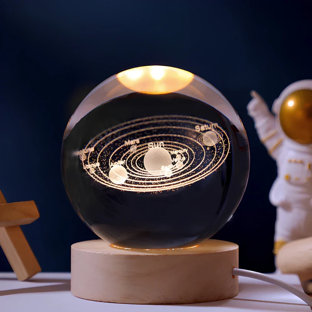 Luminous 3D Crystal Ball Night Light