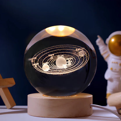 Luminous 3D Crystal Ball Night Light