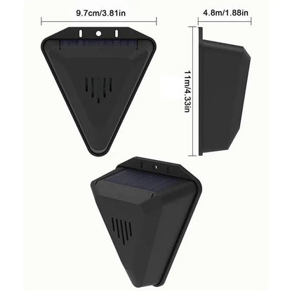 Bird Repeller Solar-Powered Outdoor Motion Sensor Ultrasonic Deterrent